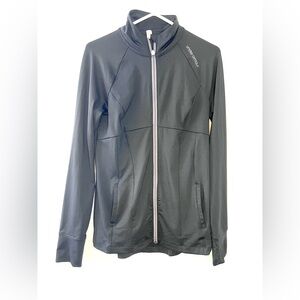 Under Armour AllSeasonGear Studio Fitted Jacket, Full Zip, Black, Women Medium